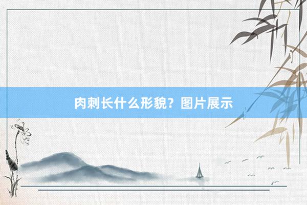 肉刺长什么形貌？图片展示
